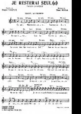 télécharger la partition d'accordéon Je resterai seul(e) (Tango Chanson) au format PDF