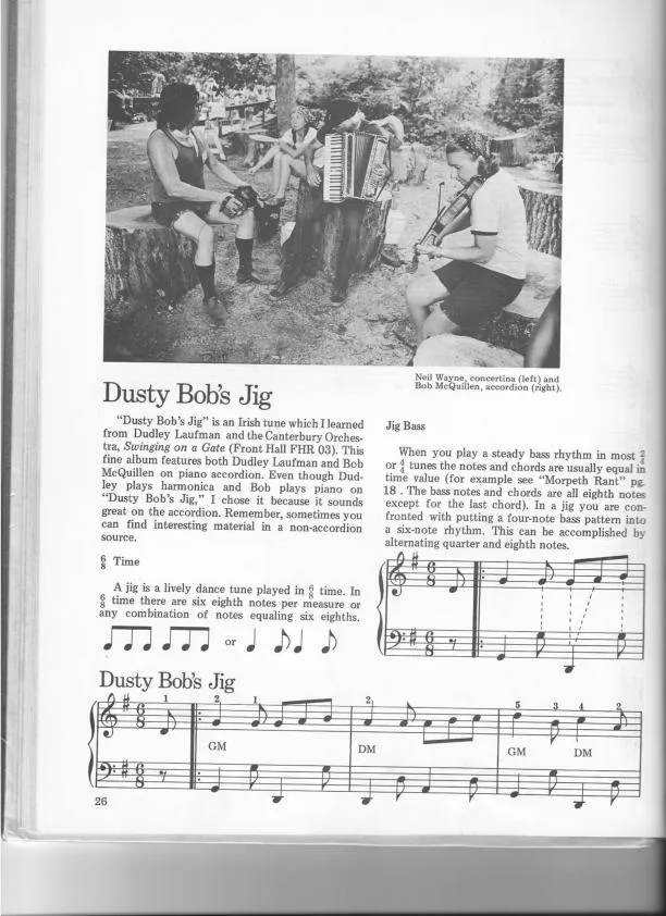 télécharger la partition d'accordéon Dusty Bob's Jig au format PDF