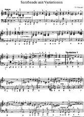 télécharger la partition d'accordéon Sarabande avec variations au format PDF
