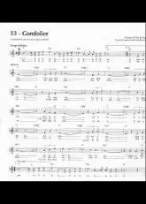 télécharger la partition d'accordéon Gondolier (Chant : Les compagnons de la chanson / Dalida) au format PDF