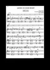 télécharger la partition d'accordéon Listen to your heart au format PDF