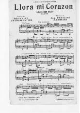 télécharger la partition d'accordéon Pleure mon cœur (Llora mi Corazon) (Tango) au format PDF