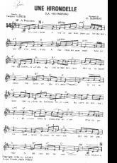 télécharger la partition d'accordéon Une hirondelle (La golondrina) (Habanera) au format PDF