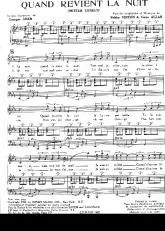télécharger la partition d'accordéon Quand revient la nuit (Mister Lonely) (Chant : Johnny Hallyday) au format PDF