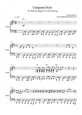 télécharger la partition d'accordéon Gangnam Style au format PDF