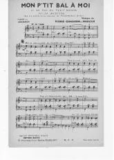 télécharger la partition d'accordéon Mon p'tit bal à moi (Le bal du petit mousse) (Sur les motifs de la chanson de René Flouron et Pivo) (Valse) au format PDF