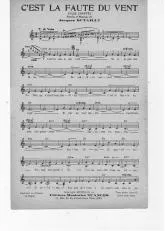 télécharger la partition d'accordéon C'est la faute au vent (Chant : Anny Flore) (Valse Chantée) au format PDF