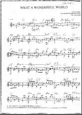 télécharger la partition d'accordéon What a wonderful world au format PDF