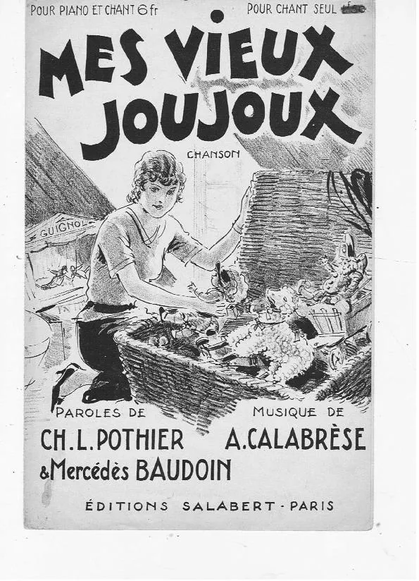 télécharger la partition d'accordéon Mes vieux joujoux au format PDF