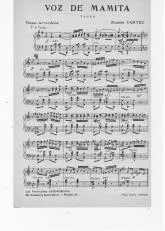 télécharger la partition d'accordéon Voz de mamita (Tango) au format PDF