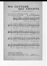 télécharger la partition d'accordéon Ma guitare qui chante (Chitarra Romana) (Tango) au format PDF