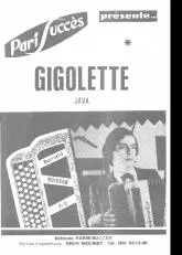 télécharger la partition d'accordéon Gigolette (Java) au format PDF