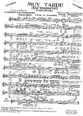 télécharger la partition d'accordéon Muy Tarde (Qu'importe) (Violon + Accordéon) au format PDF