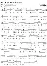 télécharger la partition d'accordéon Cent mille chansons au format PDF