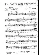 télécharger la partition d'accordéon Le coffre aux souvenirs (Chant : André Claveau) (Valse) au format PDF