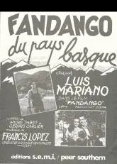 télécharger la partition d'accordéon Fandango du Pays Basque au format PDF
