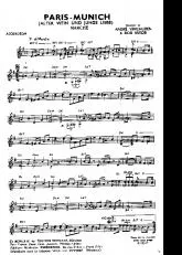télécharger la partition d'accordéon Paris Munich (Alter Wein und jung Liebe) au format PDF