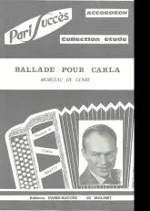 télécharger la partition d'accordéon Ballade pour Carla au format PDF