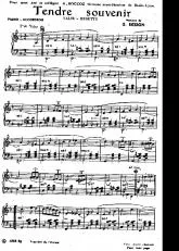 télécharger la partition d'accordéon Tendre souvenir (Valse Musette) au format PDF