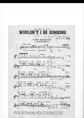 télécharger la partition d'accordéon Wouldn't I be someone au format PDF