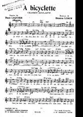 télécharger la partition d'accordéon A bicyclette (Chant : Bourvil) au format PDF