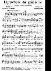 télécharger la partition d'accordéon La tactique du gendarme (Du Film : Le roi Pandore) (Samba Marche) au format PDF