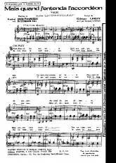 télécharger la partition d'accordéon Mais quand j'entends l'accordéon (Du Film : Le coeur sur la main) (Arrangement : Jacques Aubran) (Chant : Bourvil) (Valse) au format PDF