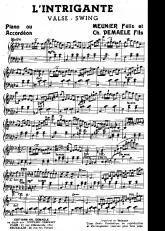 télécharger la partition d'accordéon L'Intrigante (Valse Swing) au format PDF