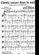télécharger la partition d'accordéon Chante encore dans la nuit (Canta canta ancor nella notte) (Valse Chantée) au format PDF
