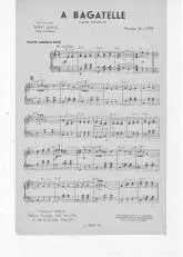 télécharger la partition d'accordéon A bagatelle (Valse Musette) au format PDF