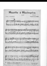télécharger la partition d'accordéon Musette à Montmartre (Valse) au format PDF