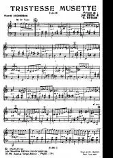 télécharger la partition d'accordéon Tristesse Musette (Valse) au format PDF