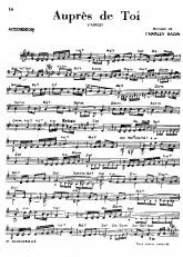 télécharger la partition d'accordéon Auprés de toi (Tango) au format PDF
