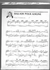 télécharger la partition d'accordéon Ballade pour Adeline au format PDF