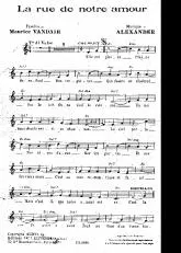 télécharger la partition d'accordéon La rue de notre amour (Chant : Damia) (Valse) au format PDF