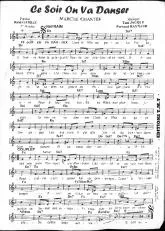 télécharger la partition d'accordéon Ce soir on va danser (Marche Chantée) au format PDF