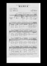 télécharger la partition d'accordéon Maria (Tango) au format PDF