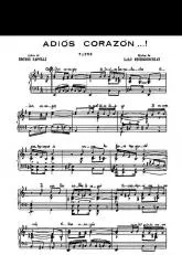 télécharger la partition d'accordéon Adios Corazon (Tango) au format PDF