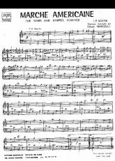 télécharger la partition d'accordéon Marche Américaine (The stars and stripes forever) au format PDF