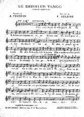 télécharger la partition d'accordéon Le dernier tango (Chanson Argentine) au format PDF