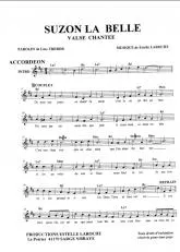 télécharger la partition d'accordéon Suzon la belle (Valse Chantée) au format PDF