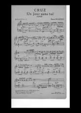 télécharger la partition d'accordéon Cruz (Un jour sans toi) (Tango) au format PDF