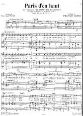télécharger la partition d'accordéon Paris d'en haut (De l'Opérette : Le chanteur de Mexico) (Chant : Luis Mariano) au format PDF