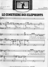 télécharger la partition d'accordéon Le cimetière des éléphants au format PDF