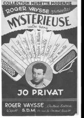 télécharger la partition d'accordéon Mystérieuse (Sur les motifs de la chanson de Roger Vaysse) (Valse Swing) au format PDF