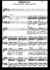 télécharger la partition d'accordéon Himalaya (Chant : C Jérôme) au format PDF