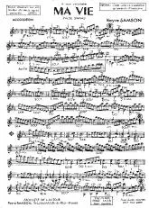 télécharger la partition d'accordéon Ma Vie (Valse Swing) au format PDF