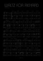 télécharger la partition d'accordéon Waltz for Richard au format PDF