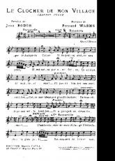 télécharger la partition d'accordéon Le clocher de mon village (Chanson Corse) au format PDF