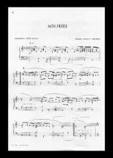 télécharger la partition d'accordéon Mon frère (Arrangement : Michel Leclerc) au format PDF